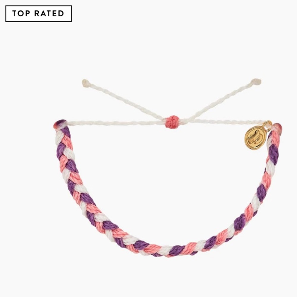 BRAND NEW - TOP RATED! MULTI BRAIDED BRACELET in colors Fable. Pink,Whit…